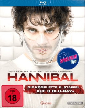 HANNIBAL, Staffel 2 (Mads Mikkelsen, Laurence Fishburne) 3 Blu-ray Discs