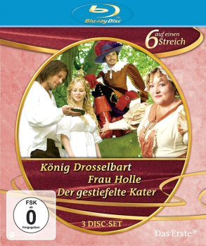 KÖNIG DROSSELBART + FRAU HOLLE + DER GESTIEFELTE KATER (3 Blu-ray Discs, Digipack)
