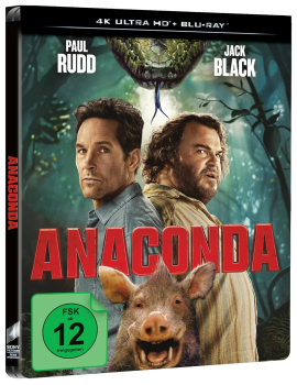 ANACONDA (Paul Rudd, Jack Black) 4K Ultra HD + Blu-ray Disc, Steelbook