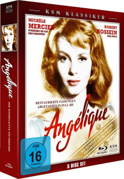 ANGELIQUE (Michele Mercier), die komplette Filmreihe (5 Blu-ray Discs)