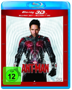 ANT-MAN (Paul Rudd) Blu-ray 3D + Blu-ray Disc