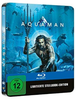 AQUAMAN (Jason Momoa, Amber Heard) Blu-ray Disc, Steelbook
