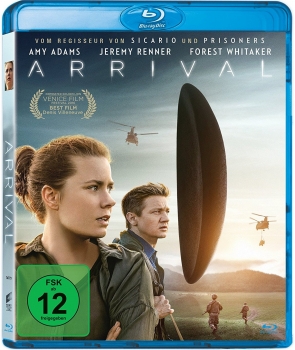 ARRIVAL (Amy Adams, Jeremy Renner, Forest Whitaker) Blu-ray Disc