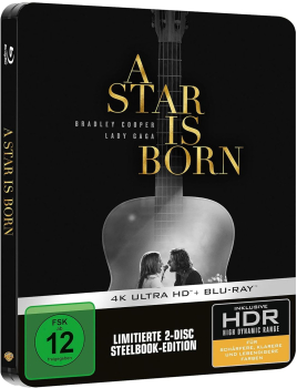 A STAR IS BORN (Bradley Cooper) 4K Ultra HD + Blu-ray Disc, Steelbook