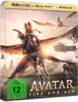 AVATAR: FIRE AND ASH (4K Ultra HD + 2 Blu-ray Discs) Steelbook