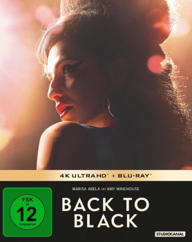 BACK TO BLACK (Marisa Abela) 4K Ultra HD + Blu-ray Disc, Steelbook