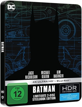 BATMAN (Jack Nicholson, Michael Keaton) 4K Ultra HD + Blu-ray Disc, Steelbook