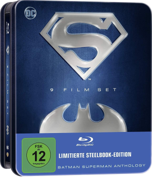BATMAN / SUPERMAN ANTHOLOGY (9 Film Set) 9 Blu-ray Discs, Tin-Box