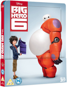 BIG HERO 6 (Baymax - Riesiges Robowabohu) Blu-ray 3D + Blu-ray Disc, Steelbook