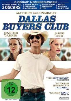 DALLAS BUYERS CLUB (Matthew McConaughey, Jennifer Garner) DVD