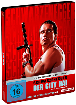 DER CITY HAI (Arnold Schwarzenegger) 4K Ultra HD + Blu-ray Disc, Steelbook