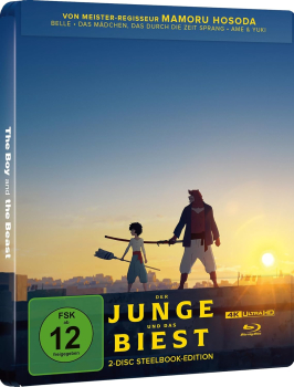 DER JUNGE UND DAS BIEST (Mamoru Hosoda) 4K Ultra HD + Blu-ray Disc, Steelbook