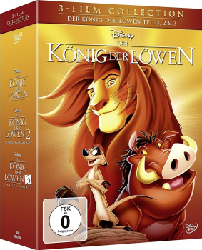 DER KÖNIG DER LÖWEN 1-3 (Walt Disney) 3 DVDs