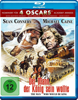 DER MANN, DER KÖNIG SEIN WOLLTE (Sean Connery, Michael Caine) Blu-ray Disc