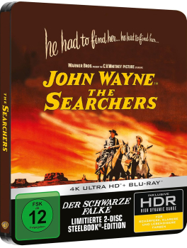 DER SCHWARZE FALKE (John Wayne) 4K Ultra HD + Blu-ray Disc, Steelbook