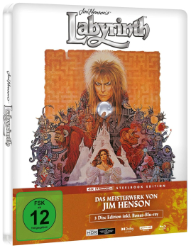 DIE REISE INS LABYRINTH (David Bowie) 4K Ultra HD + 2 Blu-ray Discs, Steelbook