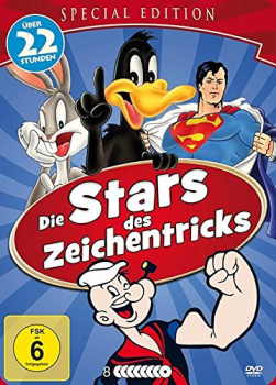 DIE STARS DES ZEICHENTRICKS (Popeye, Bugs Bunny u.a.) 8 DVDs, Steel-Box