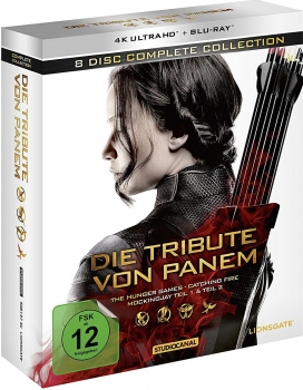 DIE TRIBUTE VON PANEM, Complete Collection (4 x 4K Ultra HD + 4 Blu-ray Discs)