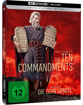 DIE ZEHN GEBOTE (Charlton Heston) 4K Ultra HD + Blu-ray Disc, Steelbook