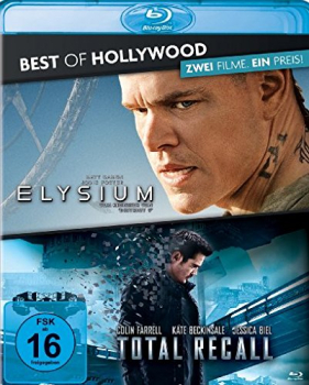 ELYSIUM (Matt Damon) + TOTAL RECALL (Colin Farrell) 2 Blu-ray Discs