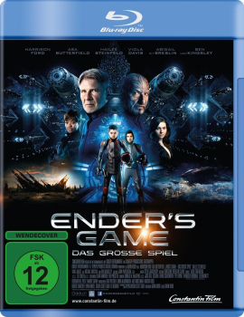 ENDER'S GAME (Harrison Ford, Ben Kingsley) Blu-ray Disc