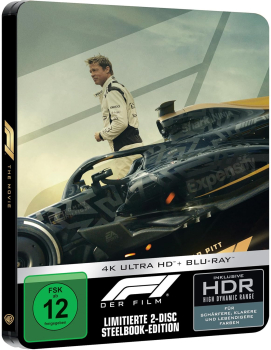 F1, Der Film (Brad Pitt) 4K Ultra HD + Blu-ray Disc Steelbook B