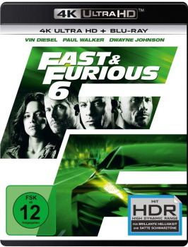 FAST & FURIOUS 6 (Vin Diesel, Paul Walker) 4K Ultra HD + Blu-ray Disc