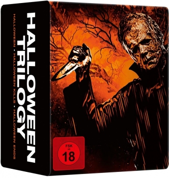 HALLOWEEN TRILOGIE (Jamie Lee Curtis) 4K Ultra HD, 3 Steelbooks