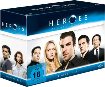 HEROES, Die komplette Serie (Staffel 1-4) 17 Blu-ray Discs