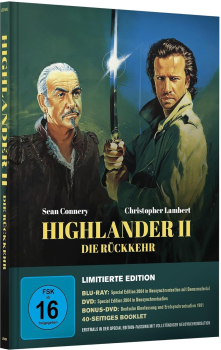 HIGHLANDER II: DIE RÜCKKEHR (Blu-ray Disc + 2 DVDs) Mediabook