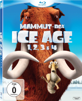 ICE AGE 1-4, Mammut-Box (4 Blu-ray Discs)