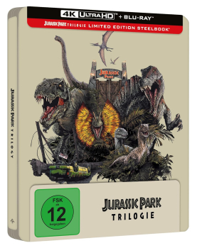 JURASSIC PARK TRILOGIE (4K Ultra HD + Blu-ray Disc) Steelbook