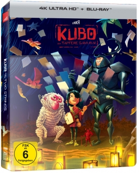 KUBO, Der tapfere Samurai (4K Ultra HD + Blu-ray Disc) Steelbook