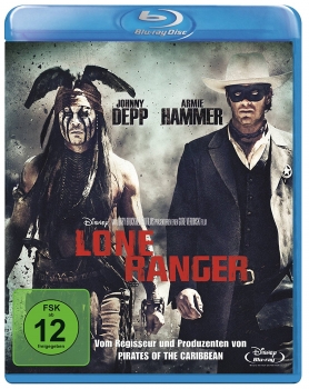LONE RANGER (Johnny Depp, Armie Hammer) Blu-ray Disc