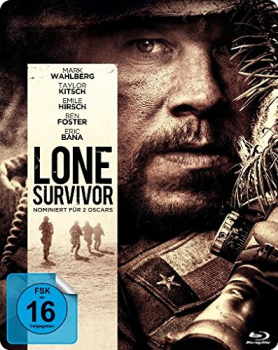 LONE SURVIVOR (Mark Wahlberg, Taylor Kitsch) Blu-ray Disc, Steelbook