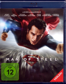 MAN OF STEEL (Henry Cavill, Amy Adams) Blu-ray Disc Verl.