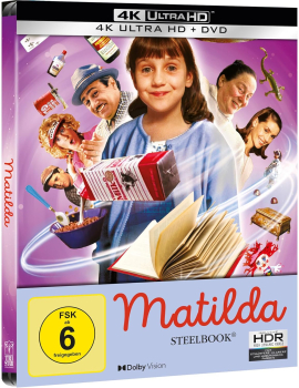 MATILDA (Danny DeVito) 4K Ultra HD + DVD, Steelbook