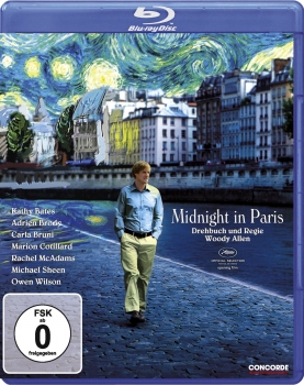 MIDNIGHT IN PARIS (Kathy Bates, Owen Wilson) Blu-ray Disc