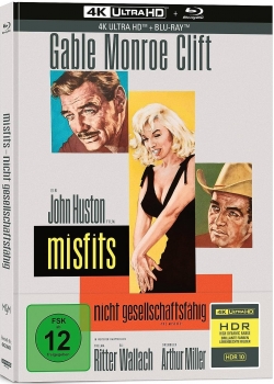 MISFITS (Clark Gable, Marilyn Monroe) 4K Ultra HD + Blu-ray Disc, Mediabook