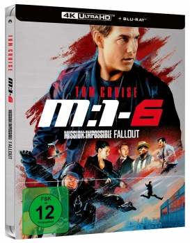 MISSION IMPOSSIBLE: FALLOUT (Tom Cruise) 4K Ultra HD + 2Blu-ray Discs, Steelbook
