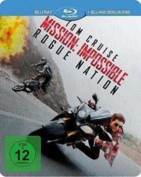 MISSION IMPOSSIBLE 5: ROGUE NATION (Tom Cruise) Blu-ray Disc, Steelbook