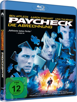 PAYCHECK, Die Abrechnung (Ben Affleck, Uma Thurman) Blu-ray Disc