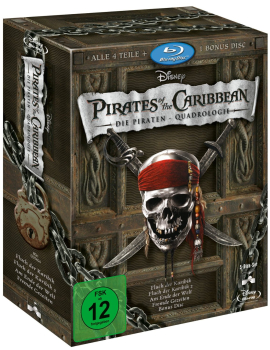 PIRATES OF THE CARIBBEAN: Die Piraten-Quadrilogy (Blu-ray, 5-Disc-Set)