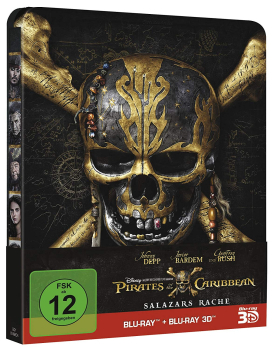 PIRATES OF THE CARIBBEAN: SALAZARS RACHE (Blu-ray 3D + Blu-ray Disc) Steelbook