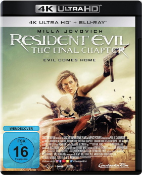 RESIDENT EVIL: THE FINAL CHAPTER (Milla Jovovich) 4K Ultra HD + Blu-ray Disc