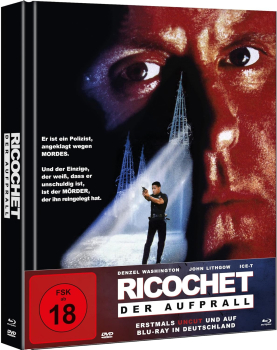 RICOCHET, Der Aufprall (Denzel Washington) Blu-ray Disc + DVD, Mediabook