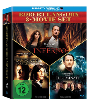 ROBERT LANGDON 3-MOVIE SET (Tom Hanks) 3 Blu-ray Discs