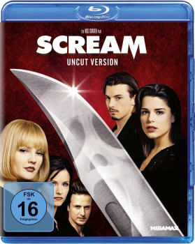 SCREAM, Uncut Version (David Arquette, Neve Campbell) Blu-ray Disc