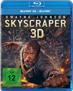 SKYSCRAPER (Dwayne Johnson) Blu-ray 3D + Blu-ray Disc