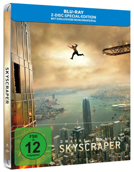 SKYSCRAPER (Dwayne Johnson) 2 Blu-ray Discs, Steelbook